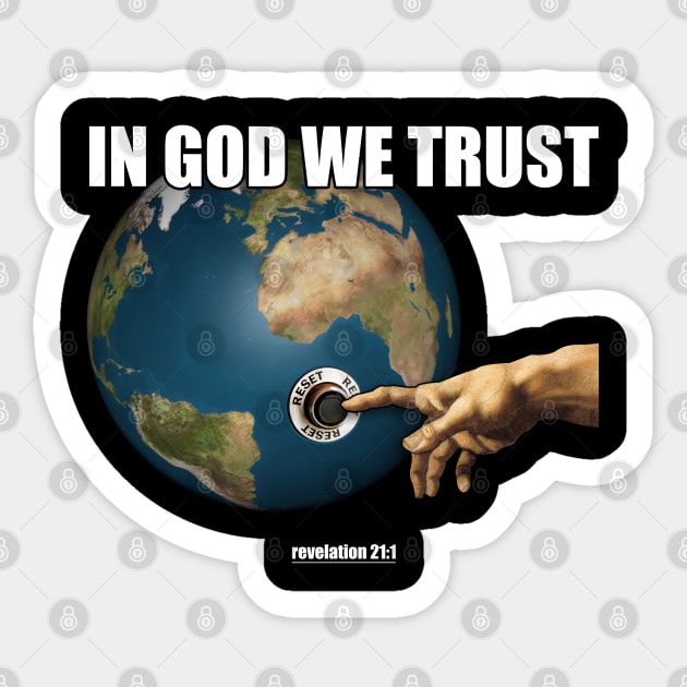 In God We Trust Sticker by EddieBalevo